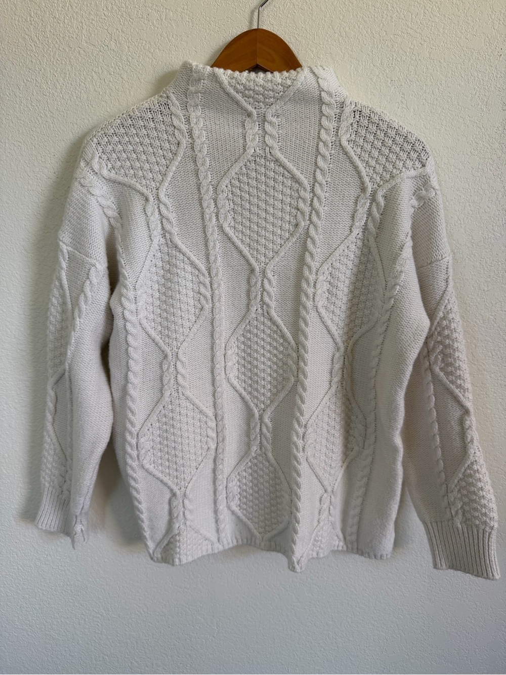 St. John's Bay Cream Cable Knit Pullover